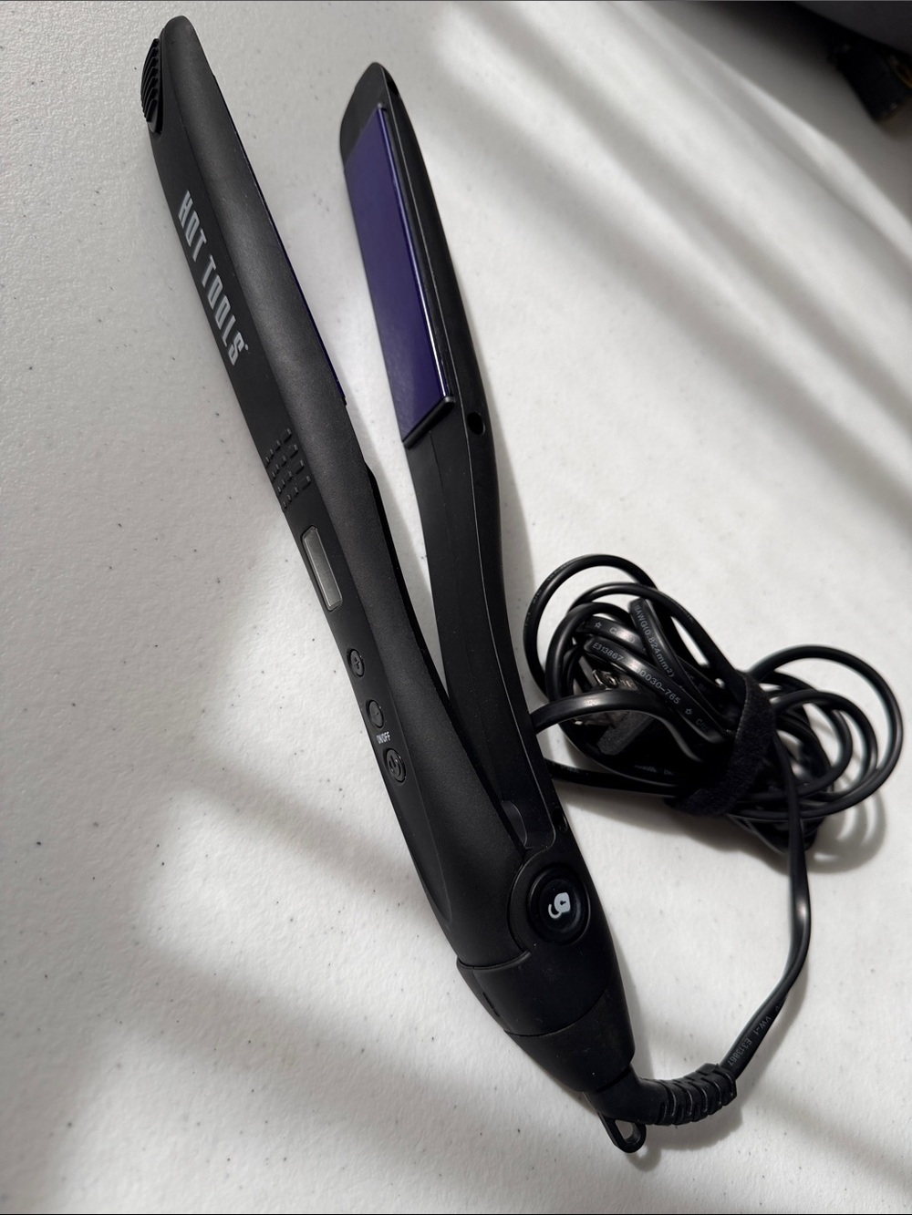 HOT TOOLS Black Digital Flat Iron Hair Straightener